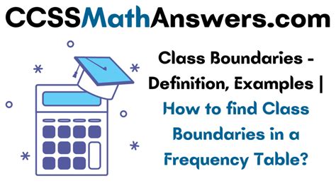 identify the class boundaries|Class Boundaries – Definition, Examples .